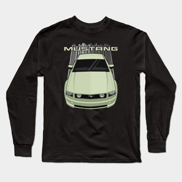 Mustang GT 2005-2009 - Green Long Sleeve T-Shirt by V8social